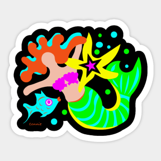 Happy Mermaid Sticker